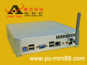FAMEYEAR迷你主机 Pc-Mini-DP38型迷你电脑 微型主机 MiniPC 最小主机 内存=4G 硬盘=750G -- 厂家直销
